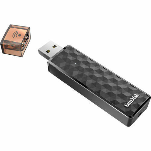 SanDisk Media 128GB Wireless Connect Stick Wifi Flash Drive SDWS4-128G USB 2.0