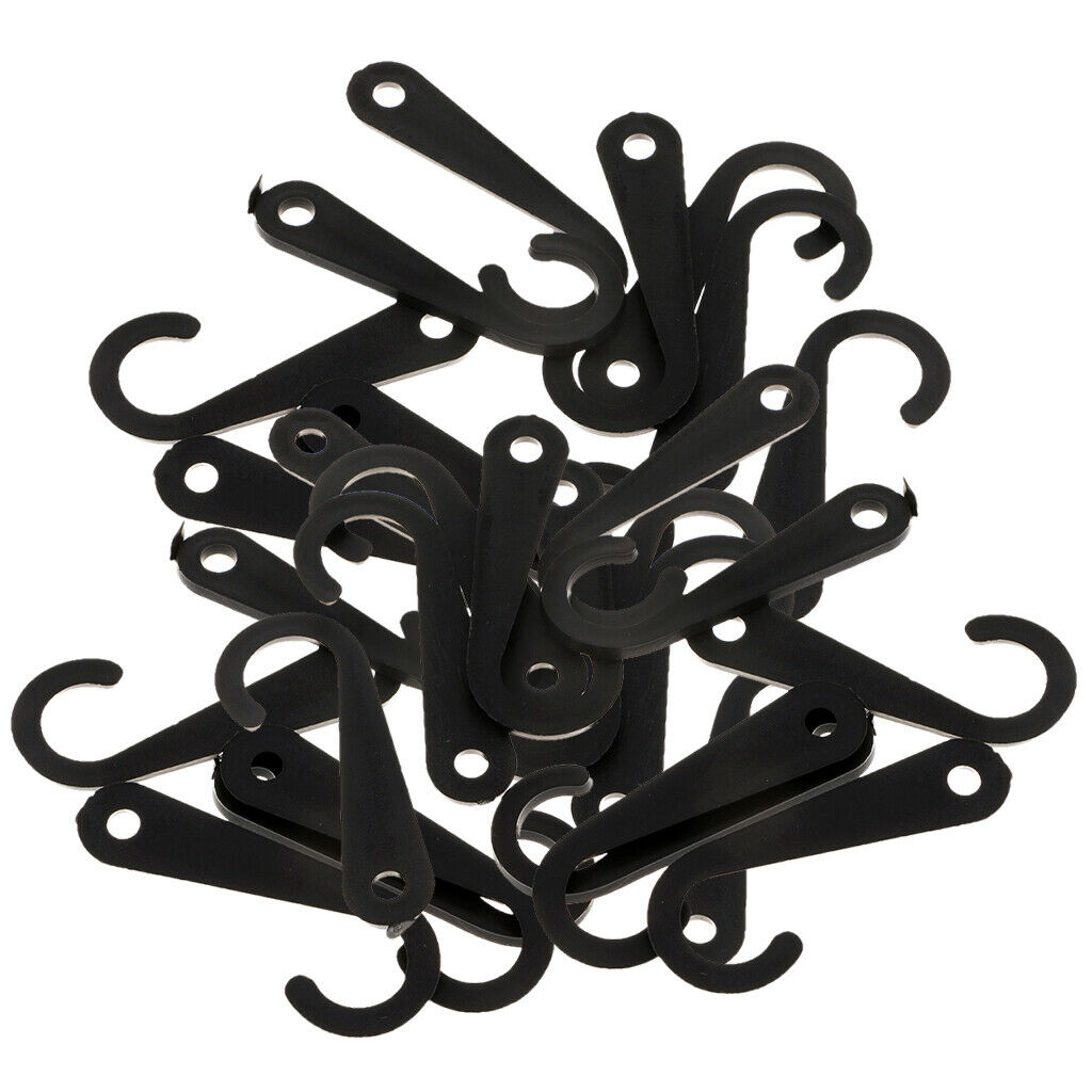 50pcs Plastic Hooks Fasteners, J Shape, for Socks Towels Gloves Scarf or other