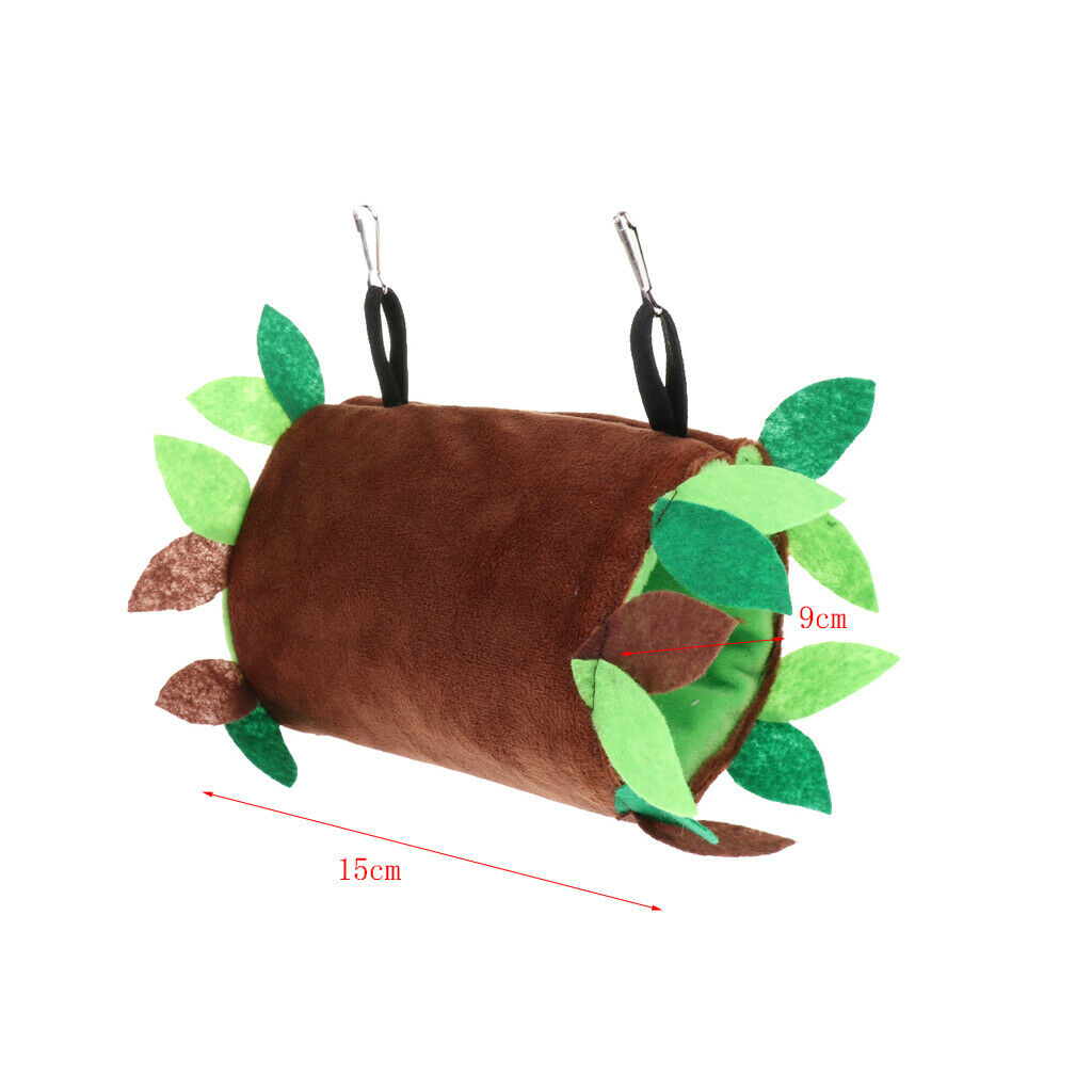 Pet Warm Sleeping Bed Hanging Cage Tunnel Hammock Habitat Decor