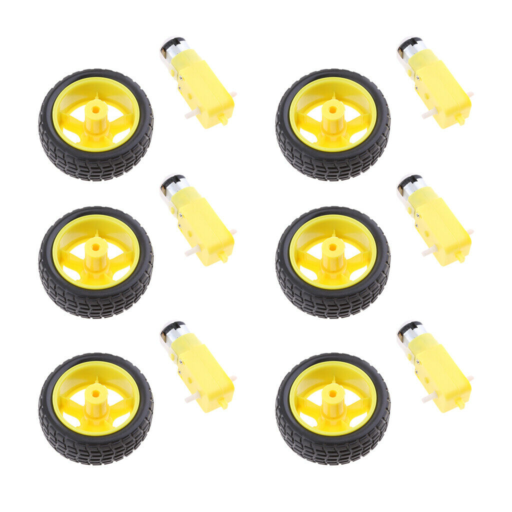 Smart Robot Car Tire Wheel Gear DC3-6V