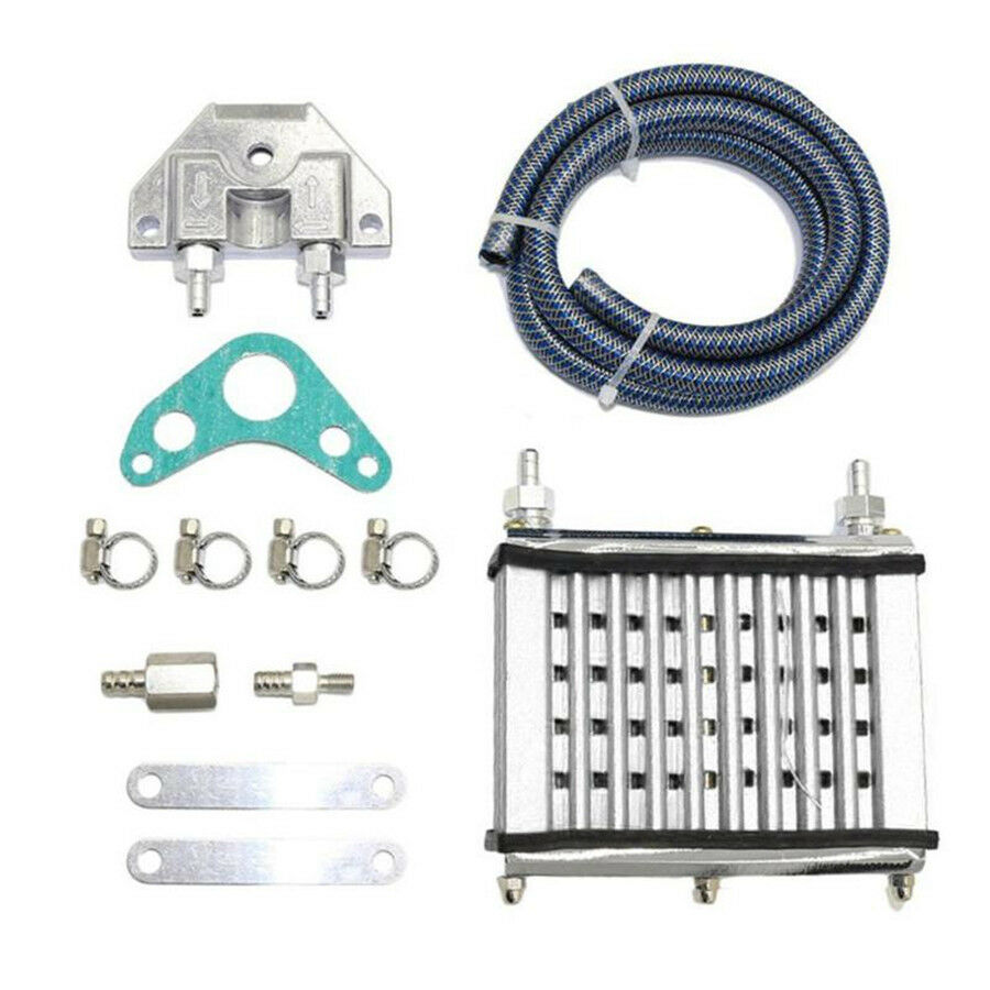 Motorcycle CNC Aluminum Engine Oil Cooler For 50cc-150cc ATV PIT Trail Dirt Bike
