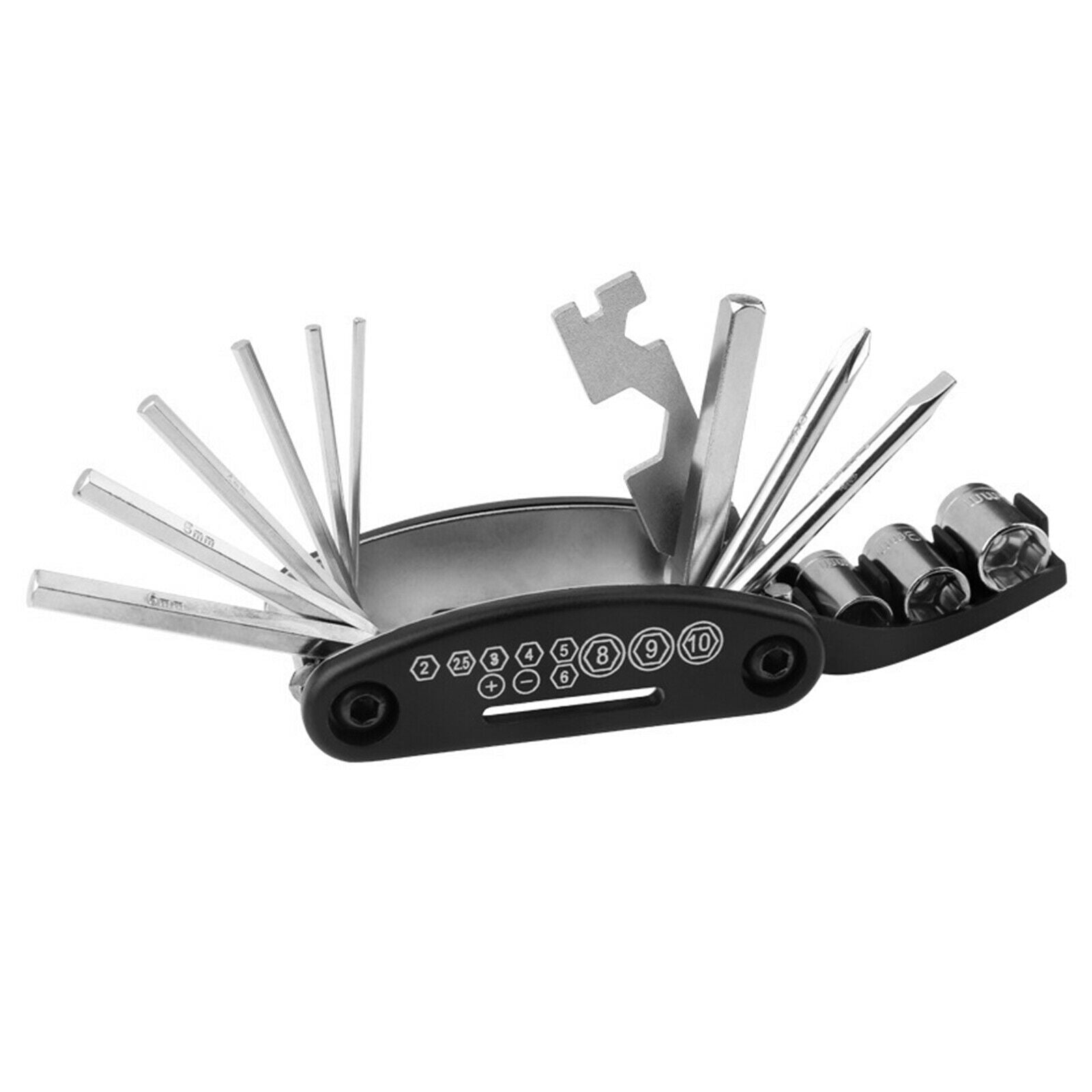 Bike Repair Tools Bag Cycling 16 in 1 Key Wrench Handy Maintenance Fixed Set