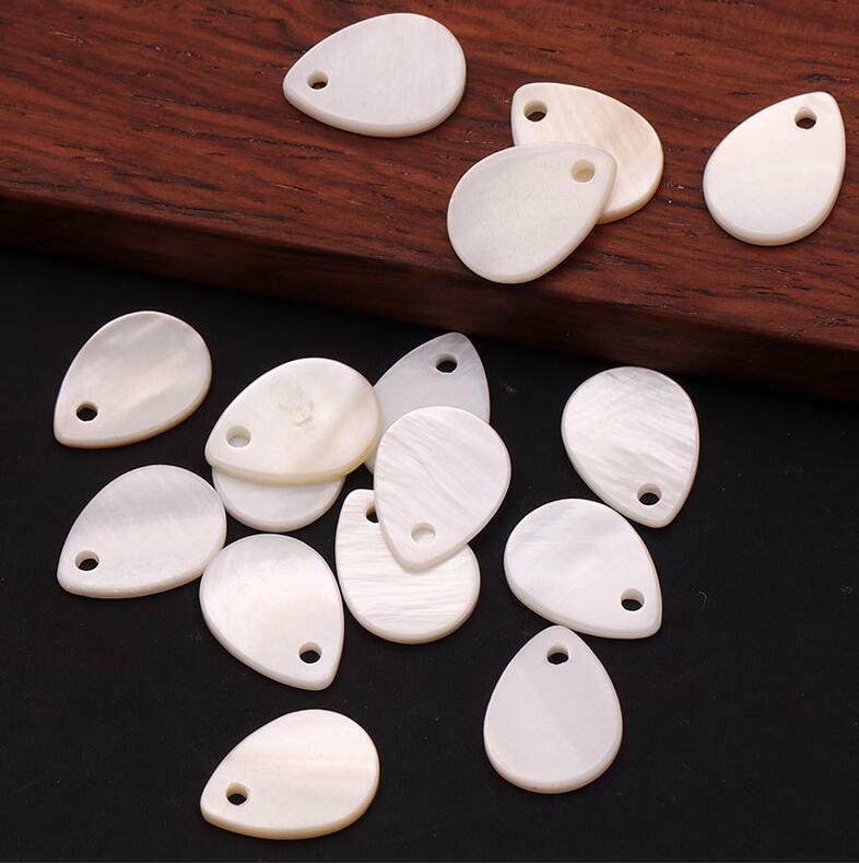 50pcs Water Drop Shape Shell Beads DIY Handmade Jewelry pendant Accessories