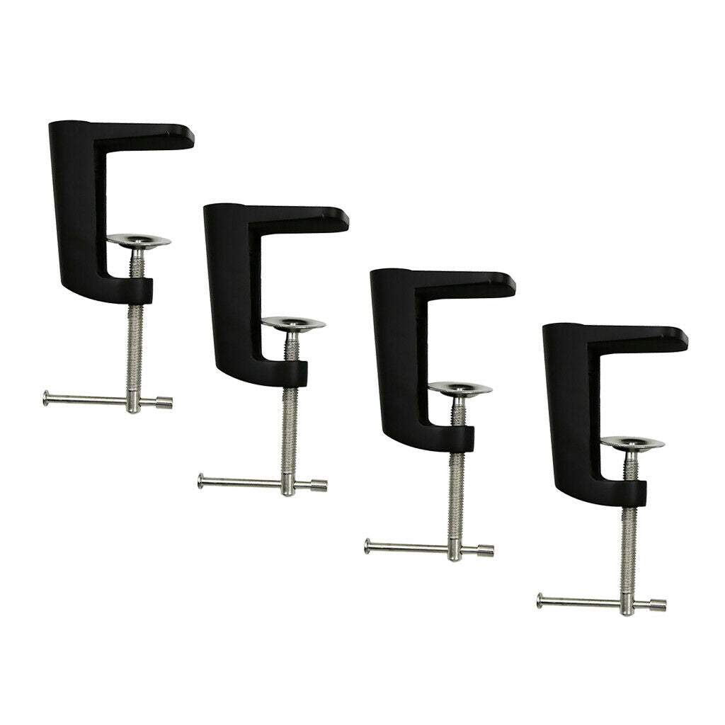 4pcs 56mm Table Clamp, Black
