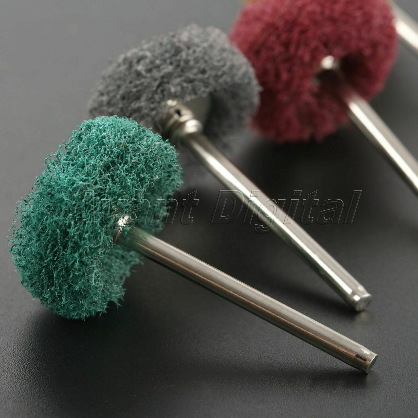 25mm Round Wheel Buffing Pad Kit Grinder Deburring Polishing Rotary Tool 12pcs