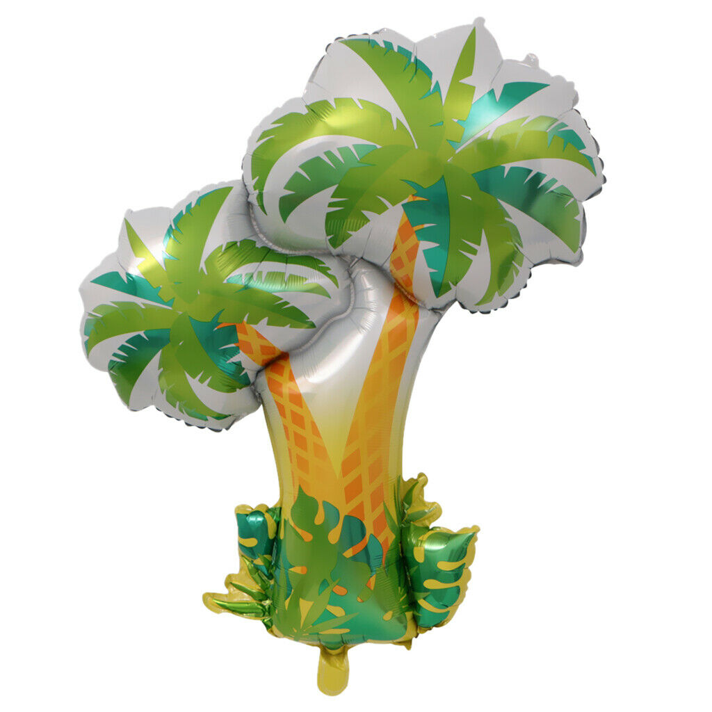 Palm Tree Balloon Aluminum Foil Balloon Hawaiian Tropical Summer Scene for