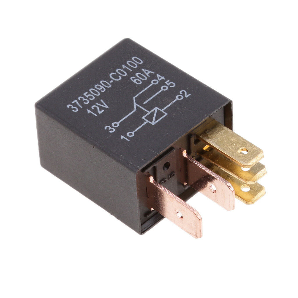 5PCS 5 Pin 12V 60A Car Truck Relays For Aux Control Alarms Horn Headlight