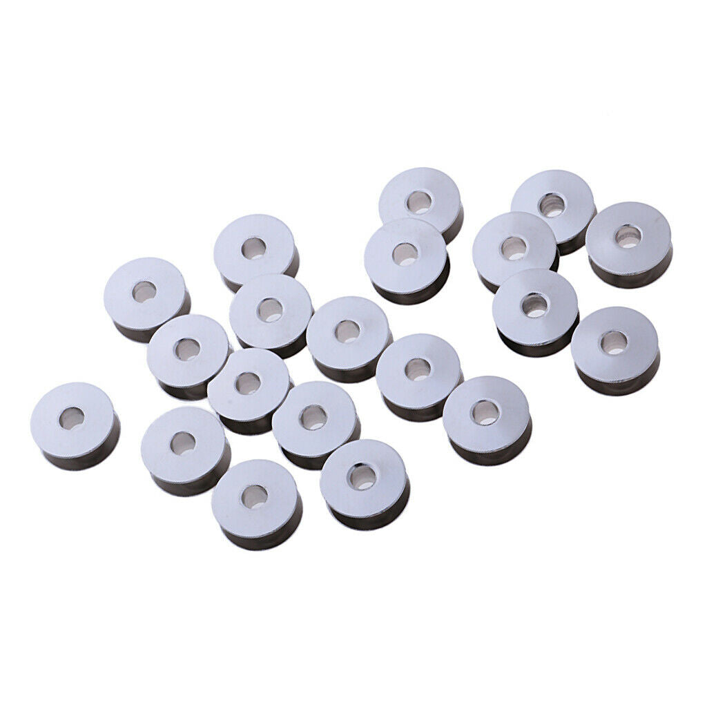 20pcs Sewing Machine Bobbin Metal Spools For Thread  Singer Juki