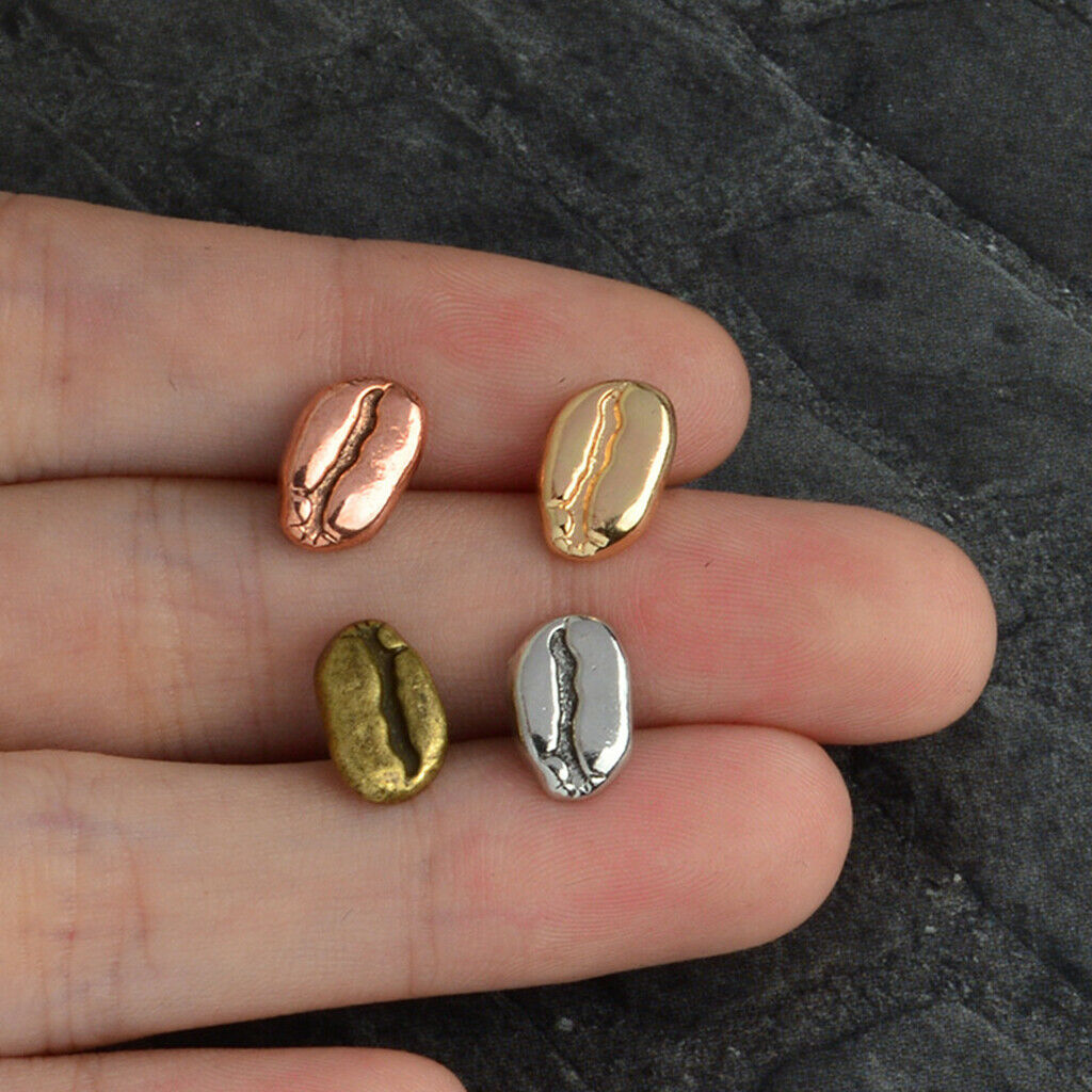 4 pcs Coffee Beans Shaped Pins Brooch Collar Lapel Pin