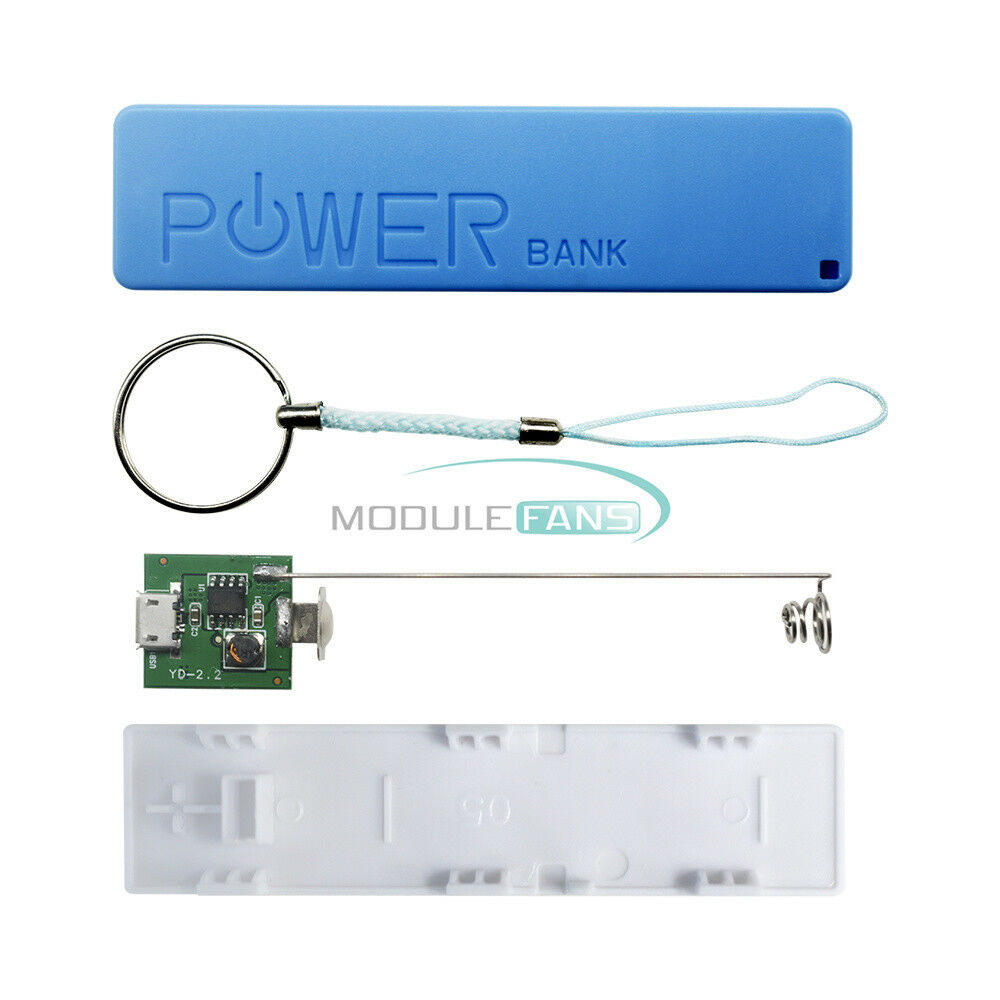 Green USB Power Bank Case Kit 18650 Battery Charger DIY Box Boost Module