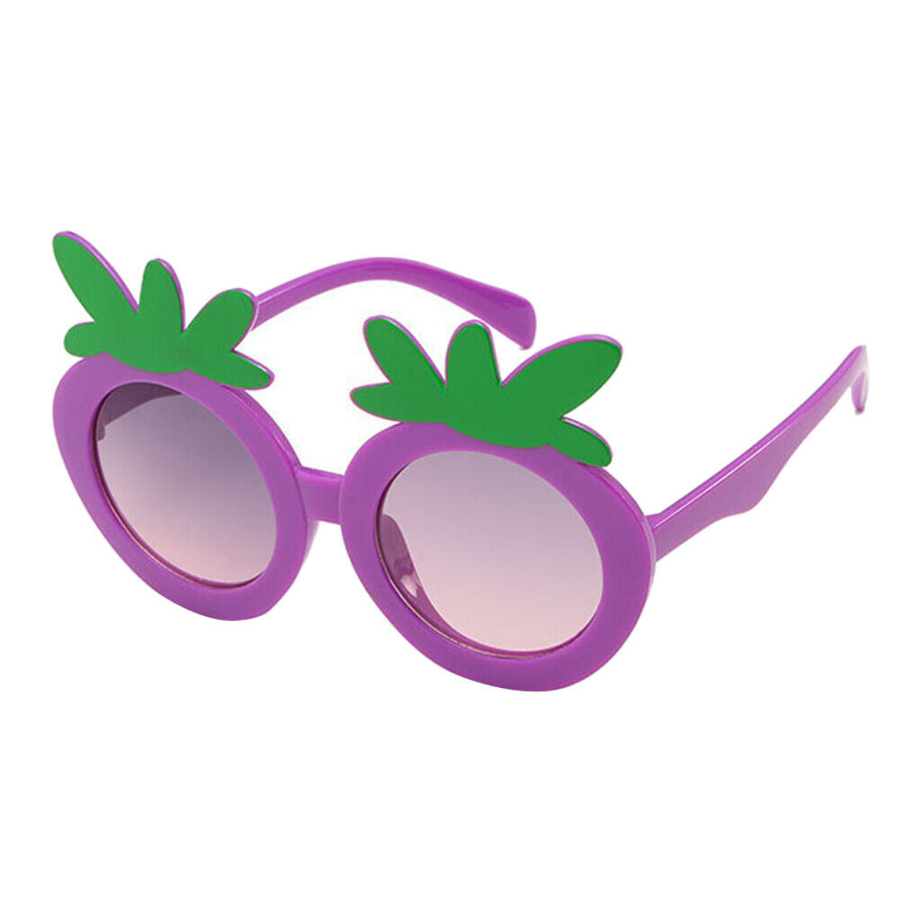 3PCS Kid Strawberry Sunglasses Outdoor Sun Protection Glasses Party Eyewear