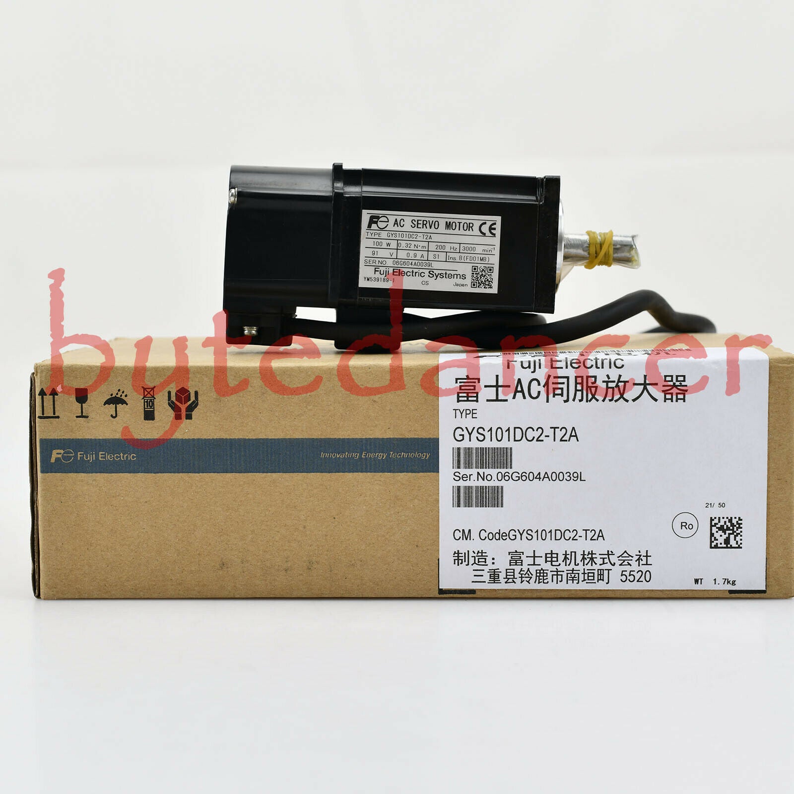 1PC New GYS101DC2-T2A-B servo motor 1year warranty DHL free Ship FU9T BYT