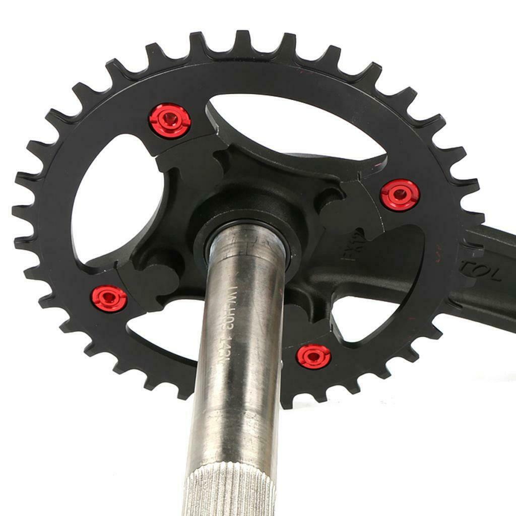 Sprockets Single Speed Bike Round Alloy Ring Derailleur Black+Red 32T