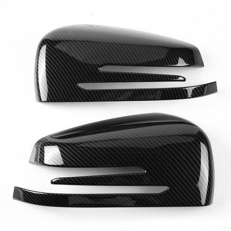 Carbon Fiber Car Side Rear View Mirror Cap cover for Benz A B C E GLA W204 W212