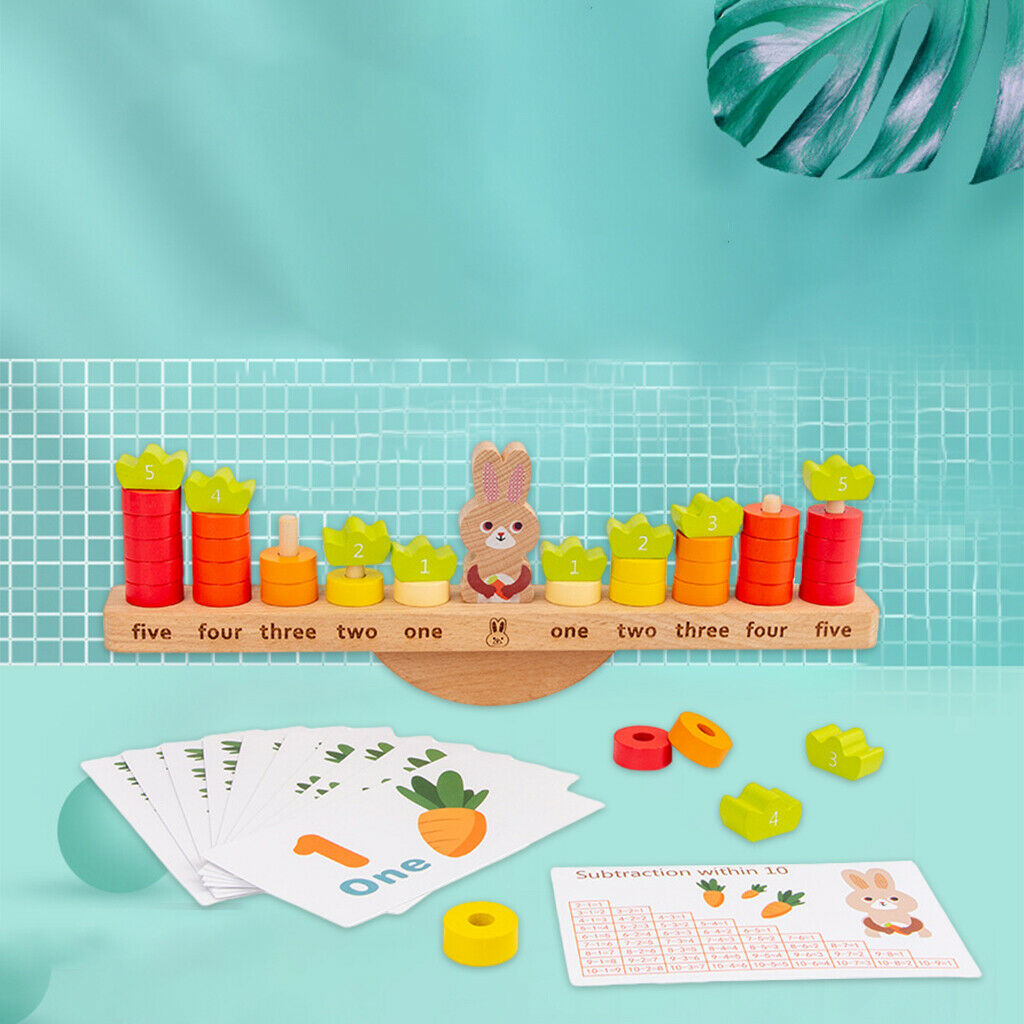 Building Blocks Rabbit Balance Math Counting Mathematical Operations Game