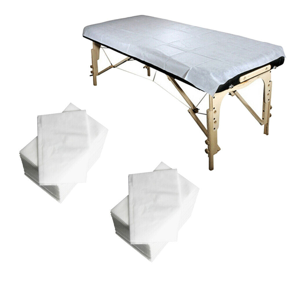 Bulk 200pcs Non-Woven Bed Sheet Covers for Massage Spa Tattoo 80x180cm