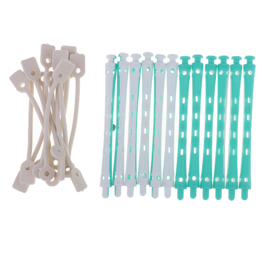 24x Perming Rods Rollers Curling Hairdressing All Size Hair Styling DIY