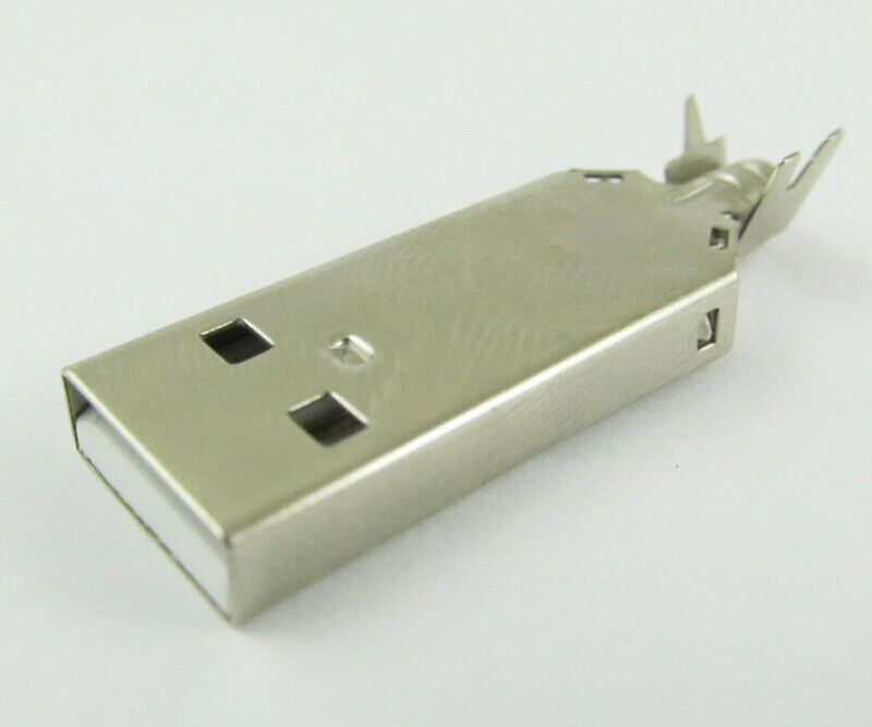 100pcs USB2.0 USB 4 Pin Plug Male Socket Connector for PC Use