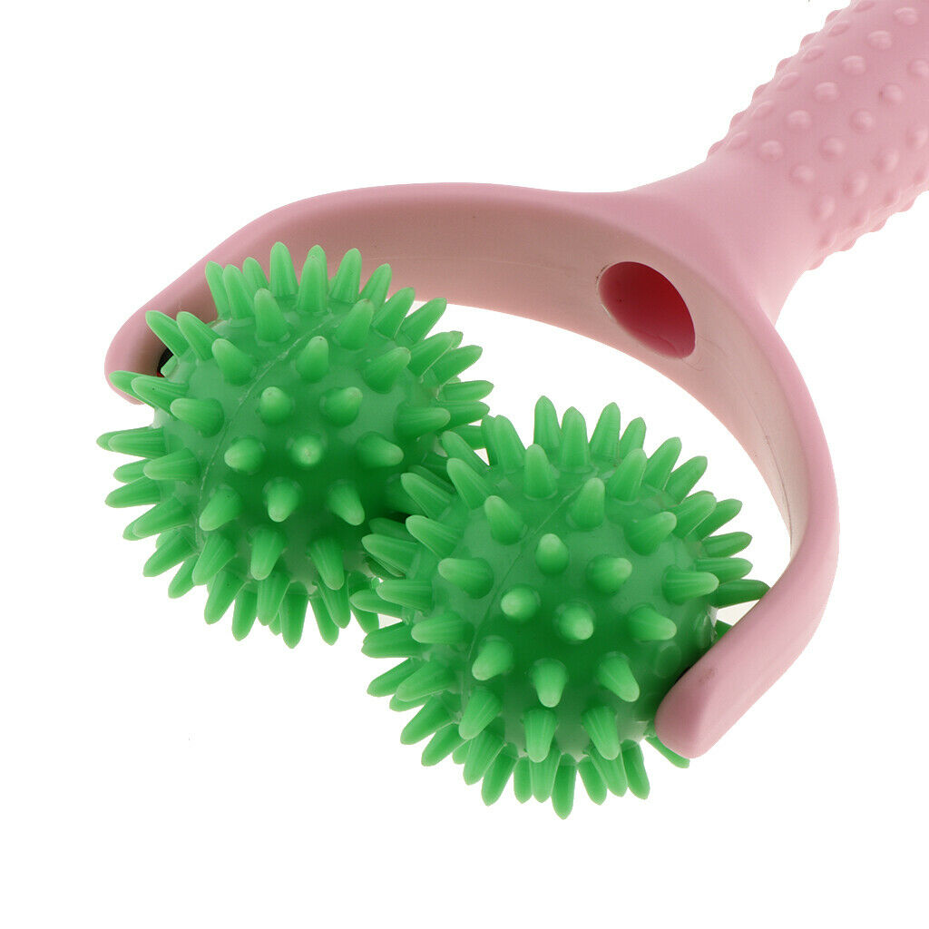 2 Pieces Acupuncture Spiky Massage Ball Shoulder Muscle Massager Tools
