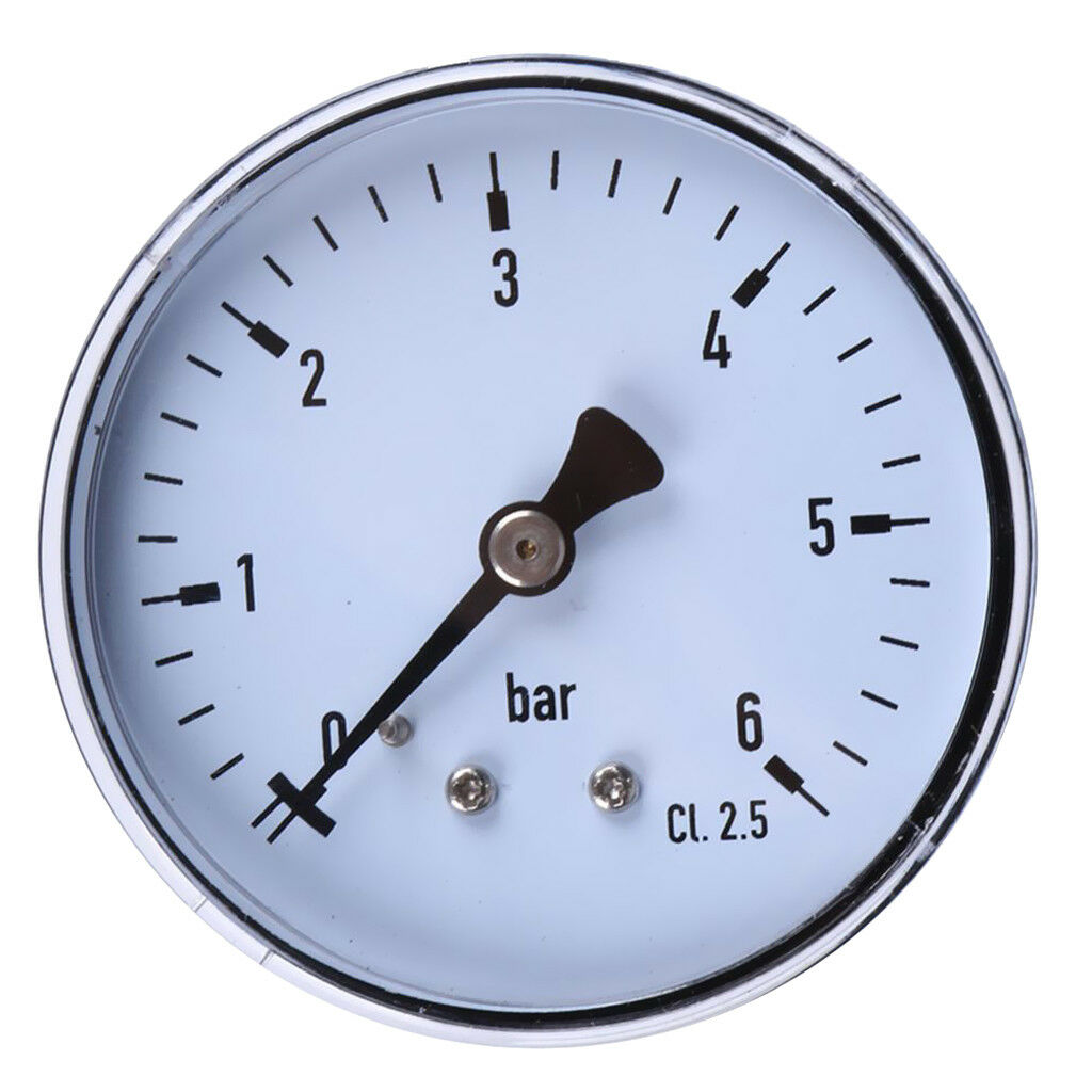1/4"NPT Pressure Gauge Pressure Manometer Water Oil Air Pressure Liquid 6bar