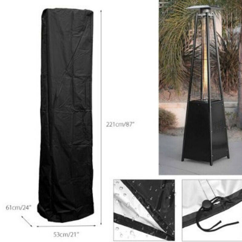 Waterproof Gas Pyramid Patio Heater Cover Garden Furniture Protector with Zipper