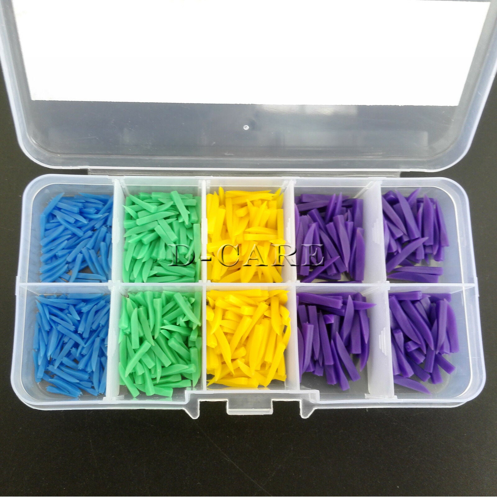 4 Sizes Dental Disposable Teeth Diastema Wedges Denture Material 800 Pcs DC