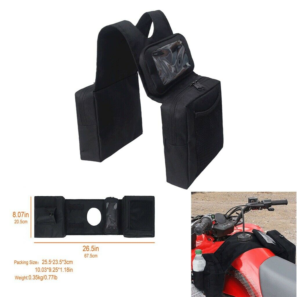 Universal Snowmobile Scooter Motorcycle Dirt  QuadBike ATV Tank SaddleBag