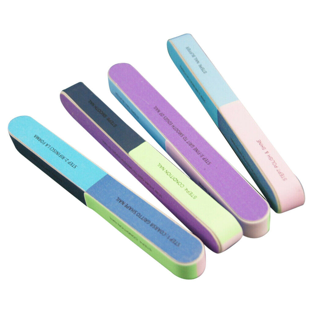 10 Pack Nail Files and Nail Buffer Block Manicure Pedicure Polisher Grinder