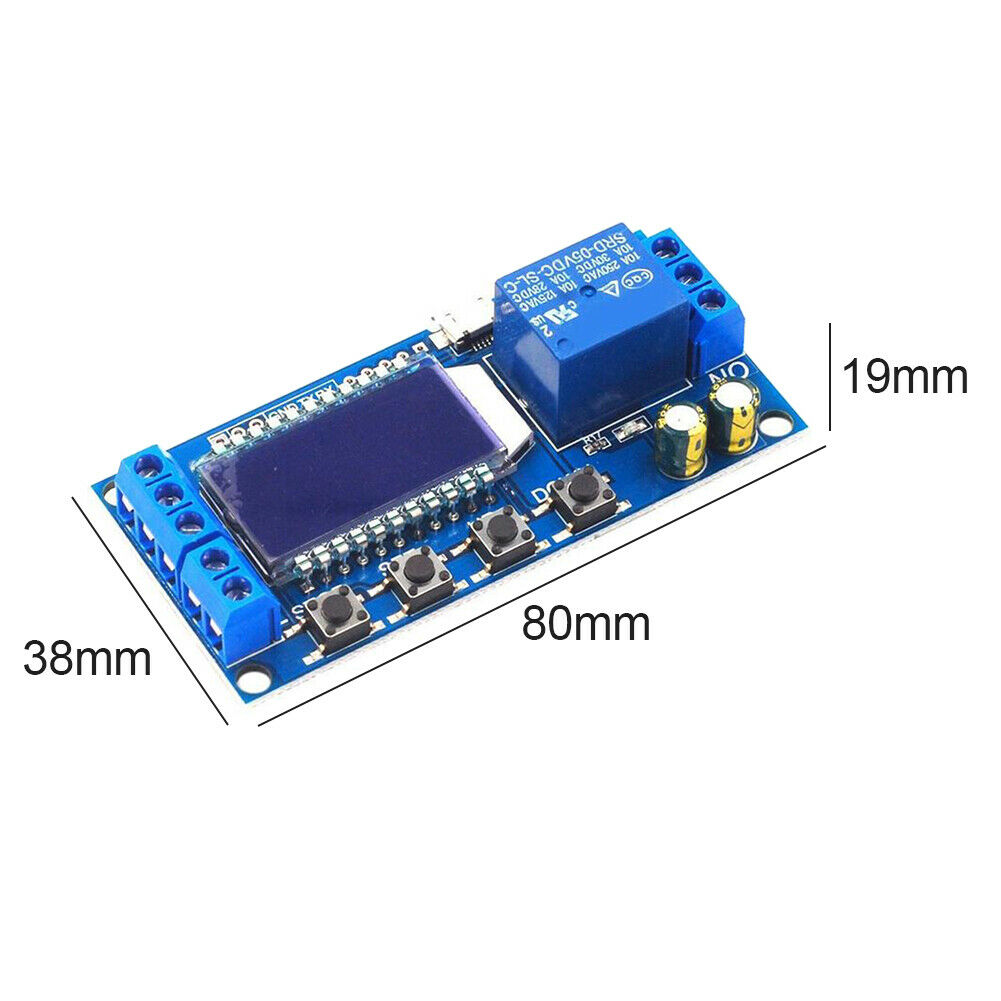 1-CH Digital Time Delay Relay Trigger Cycle Timer Switch Board Micro USB 5V