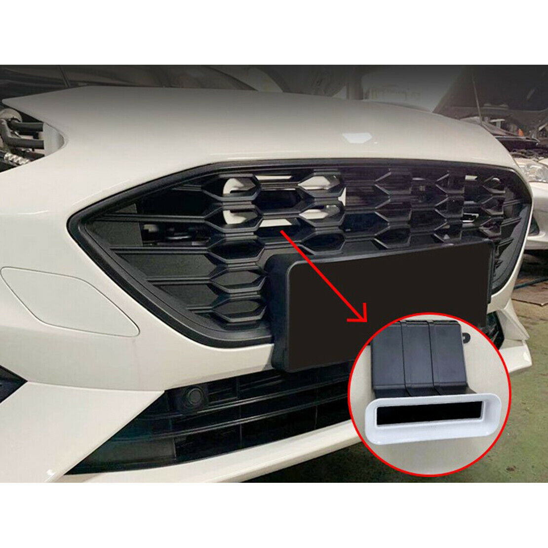 Air Intake Mouth Tuyere White Lip Fit for Ford Focus MK3.5 Sedan 2015-18 New