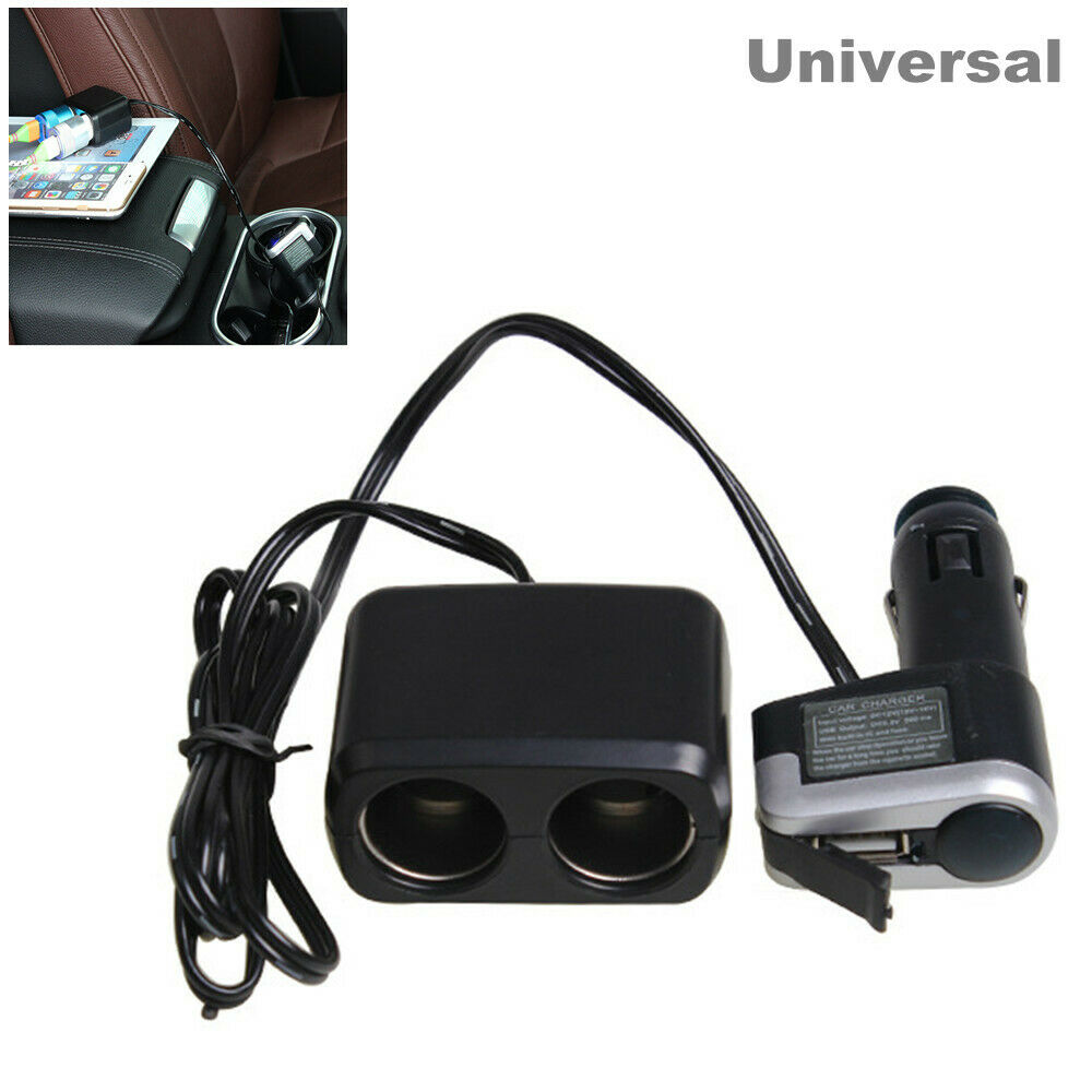 Car Cigarette Llighter Power Supply Charging Distributor with USB Port Universal