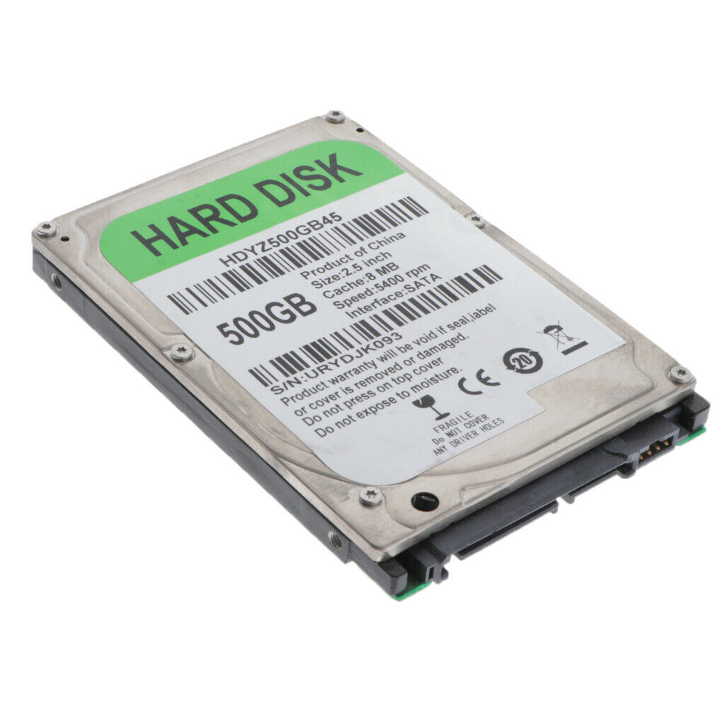 2.5" inch SATA Laptop Internal Hard Drive 500GB HDD Reading speed 70-