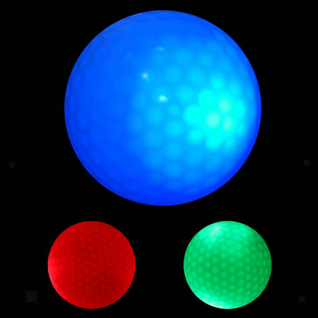 3Pcs Glow LED Golf Ball Night Night Golf Sports Light Up Golf Ball