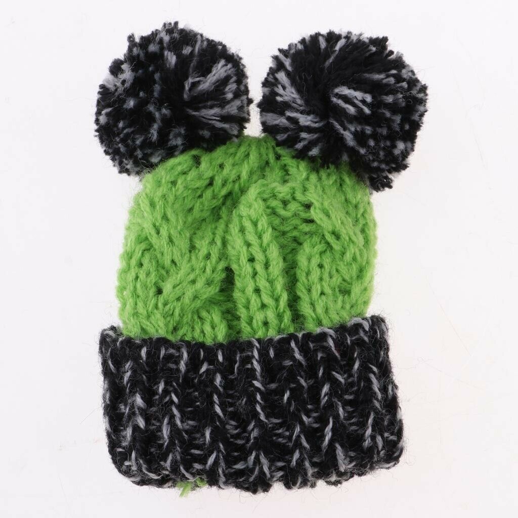 Cute Wool Knitted Hat Ski   Christmas Hat Winter Outfit For  Green