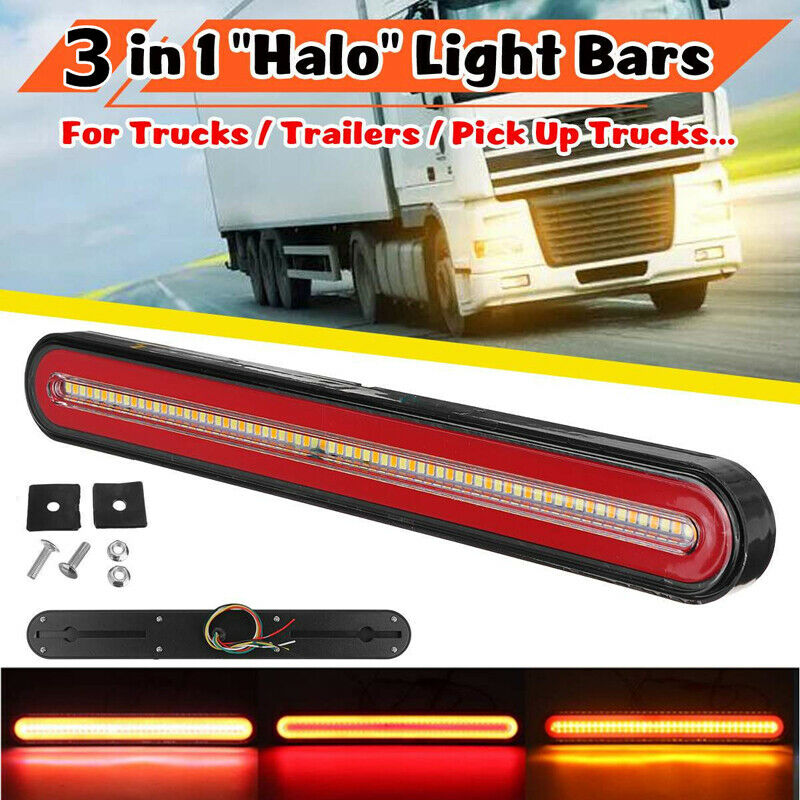 24V Vehicle Flowing Brake Turn Signal Driving Tail Light LED Car Trucks Trailer