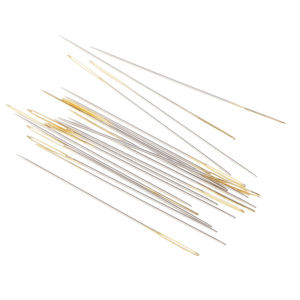 220Pcs Large-eye Hand Sewing Needles with Case Cross-Stitch 31/34/35mm