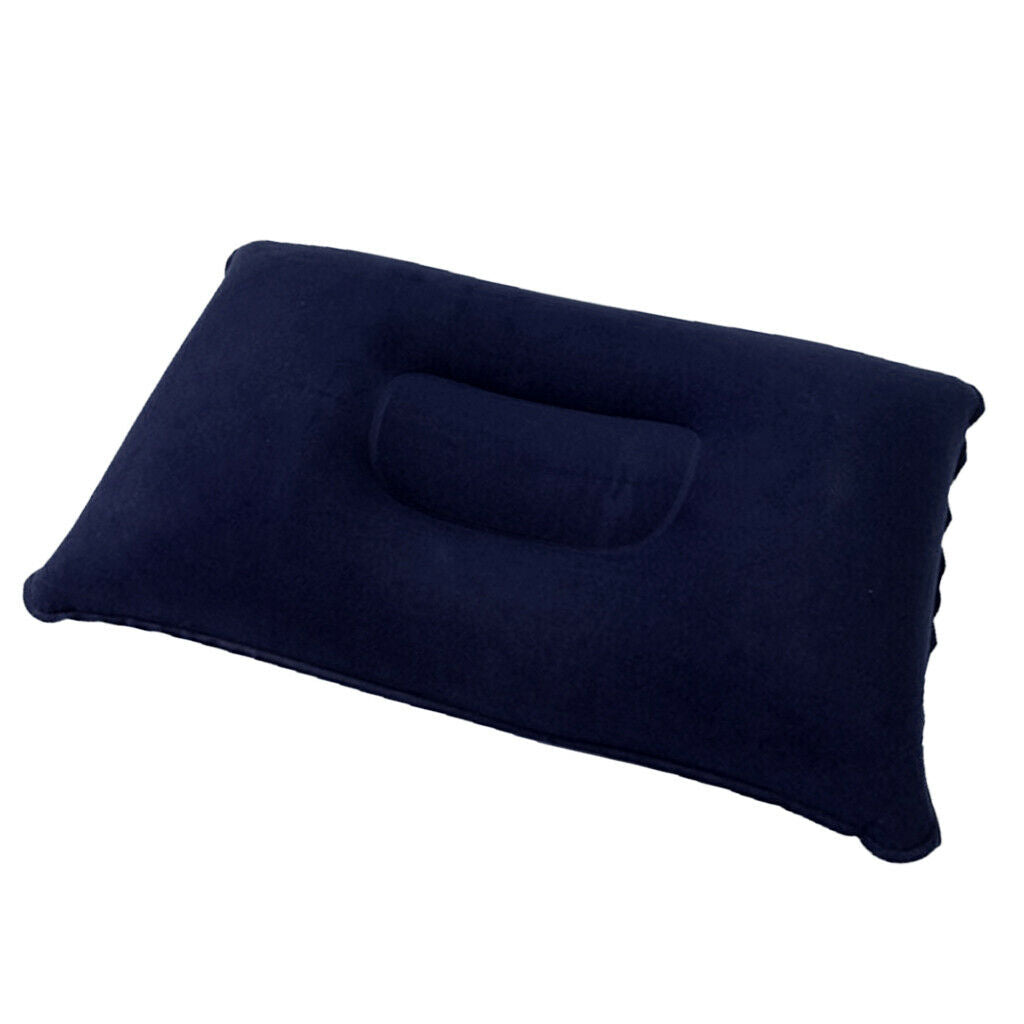 Inflatable Camping Pillow Lightweight Travel Air Cushion Dark Blue Outdoors
