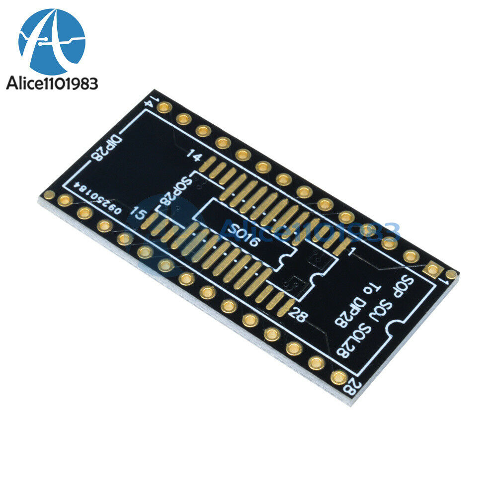 2PCS SOP16 SOP28 To DIP16 DIP28 SSOP28 TO DIP28 Adapter PCB Conveter Board