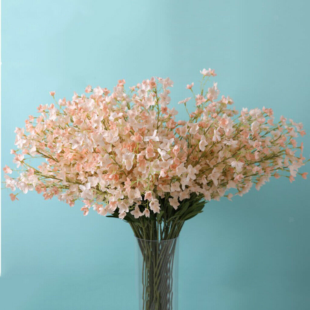 Silk Orchid Flower Wedding Party Bouquet DIY Crafts Home Decor Champagne