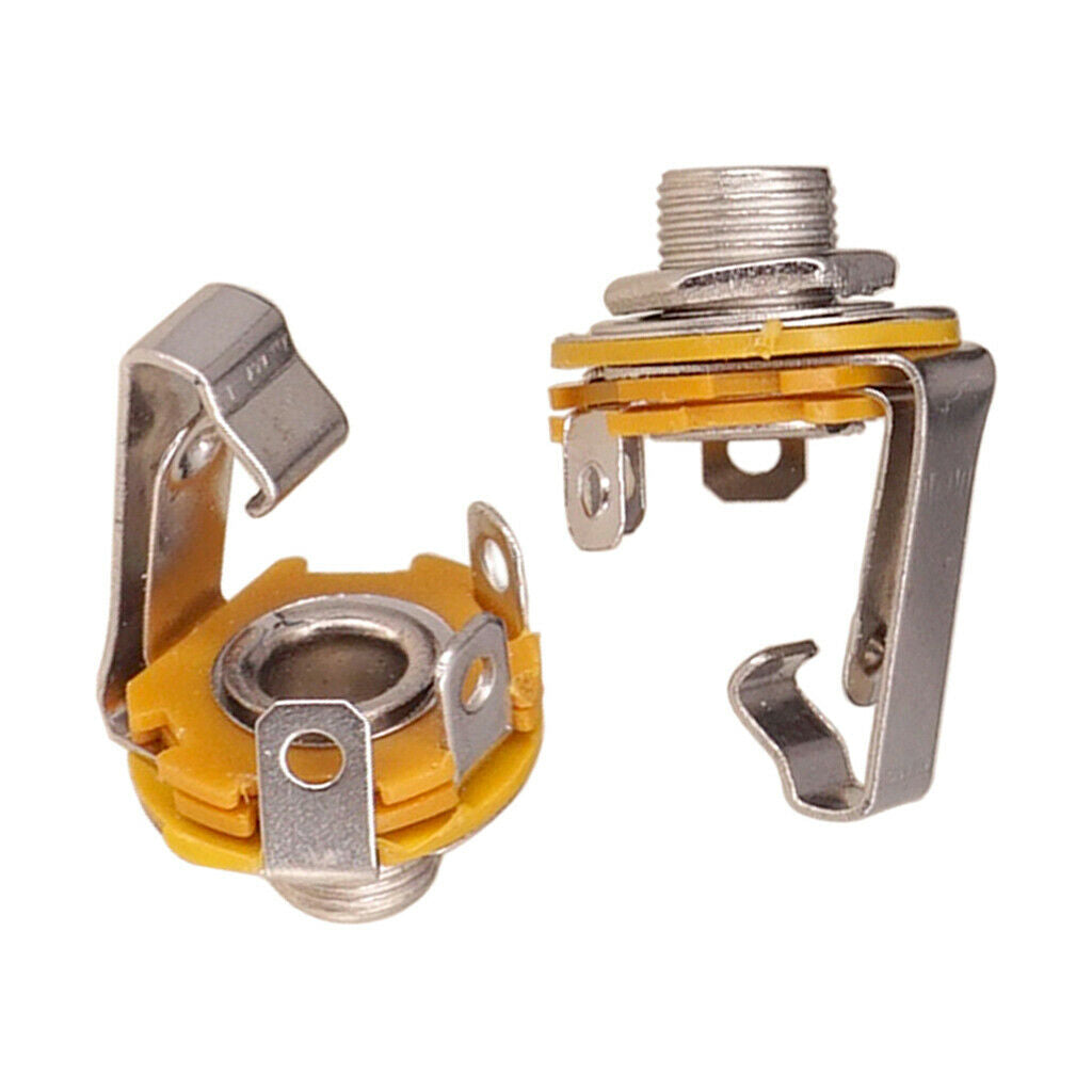2x Mono 1/4inch Output   Socket Plate for      LP Guitar