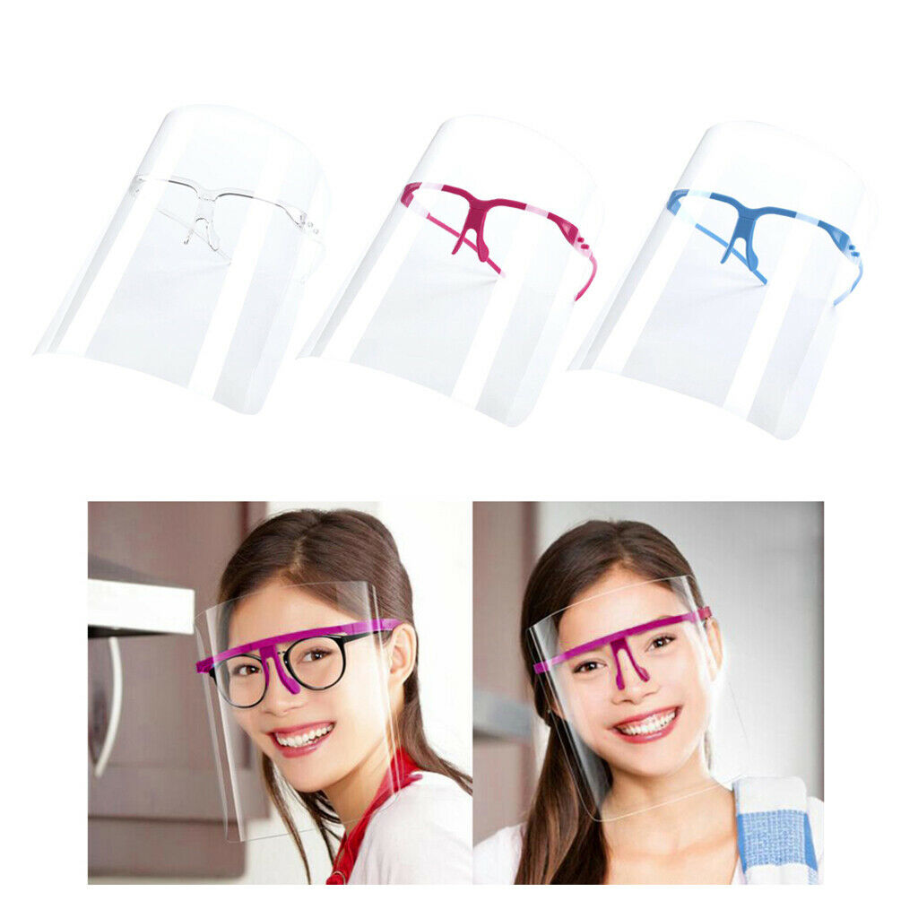 3 Pieces Full Face Shield Reusable Goggles Face Cover Visor Hat Dustproof
