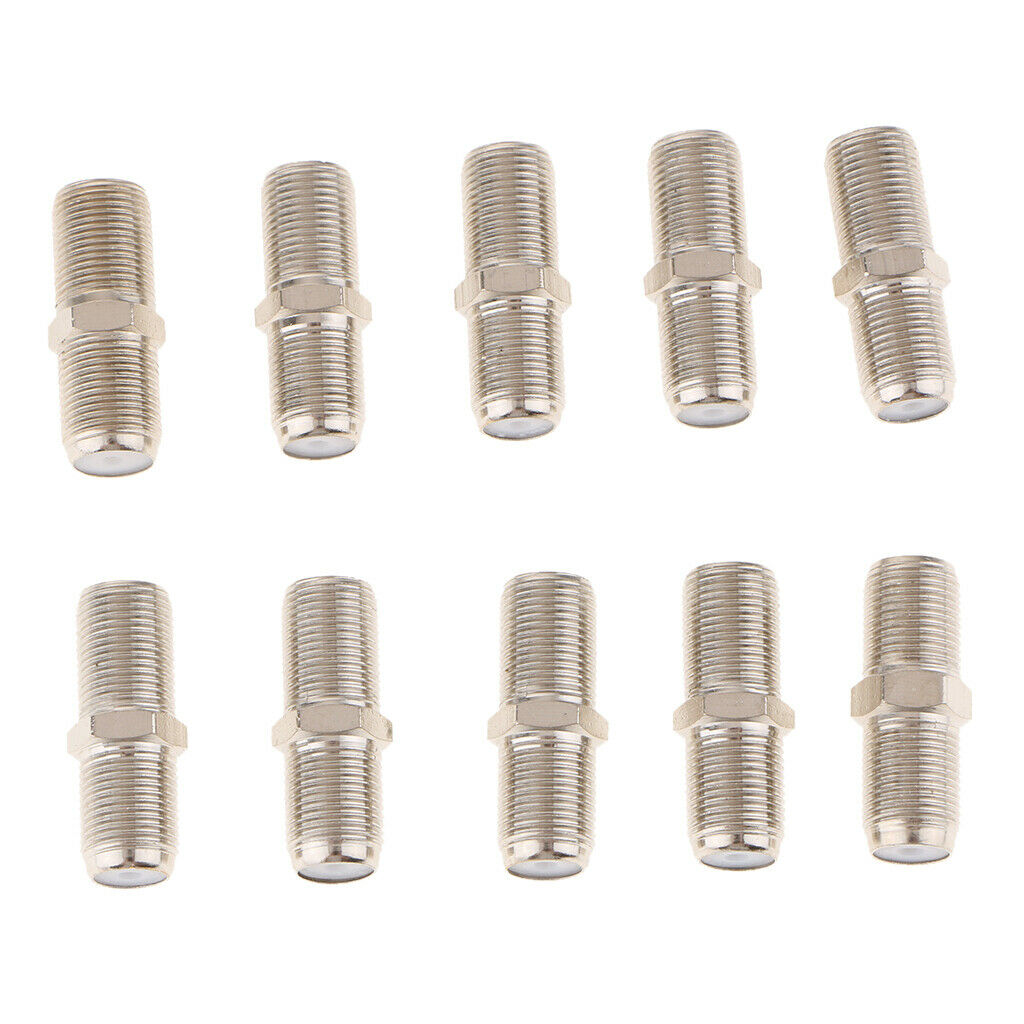 20Pcs   Female to Female TV Cable Connector/ Joint/ Adapter Coax Joiner