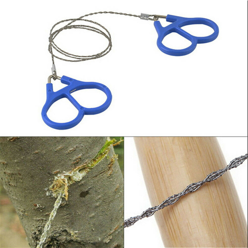 Stainless Steel Outdoor Hiking Camping Wire Saw Emergency Travel Survival Gear