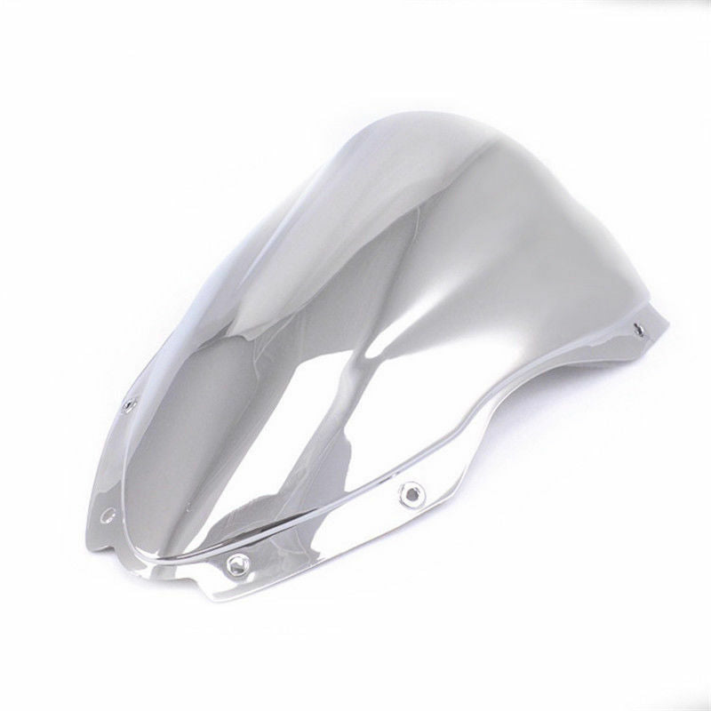 Chrome Motor Double Bubble Windshield for Kawasaki Ninja ZX10R ZX 10R 16-18