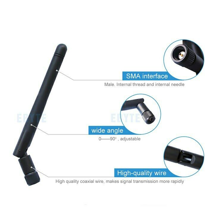 Ebyte 4Pcs/Lot Omni 915MHz High Gain Wifi Antenna SMA Male uhf For rf Module