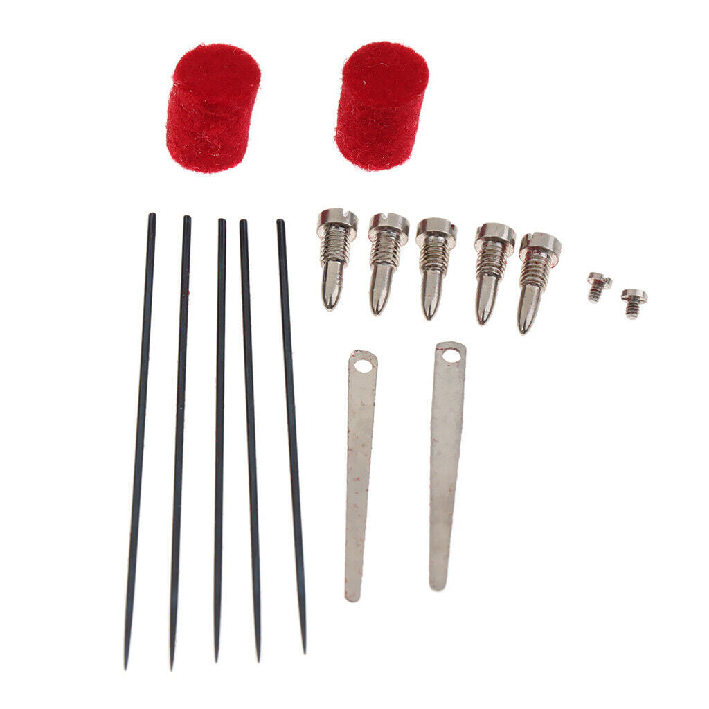 16 Pieces Sax Accessories Sax Springs+Screws+Bumper Felts+ Flat Springs