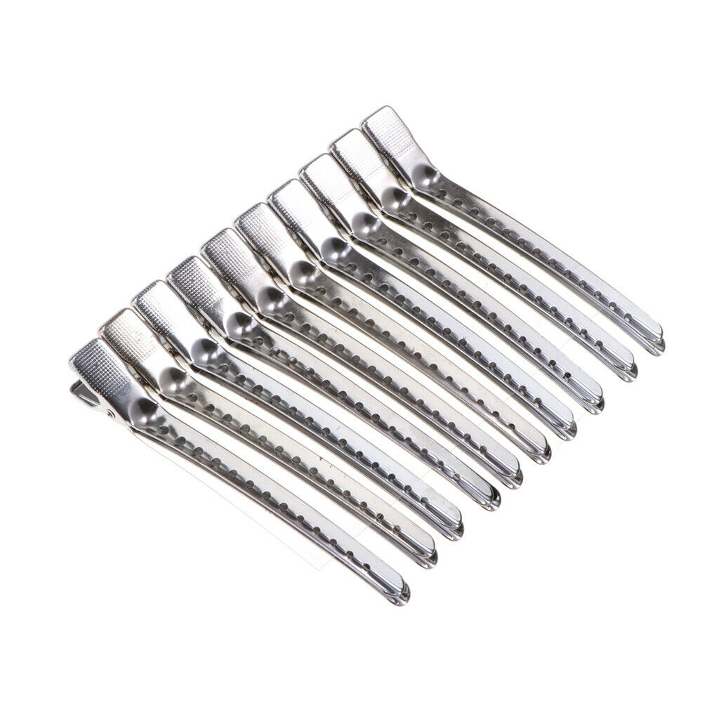 4.1 Inches Duckbill Hair Clips Metal Alligator Curl Clips Sectioning Clips with