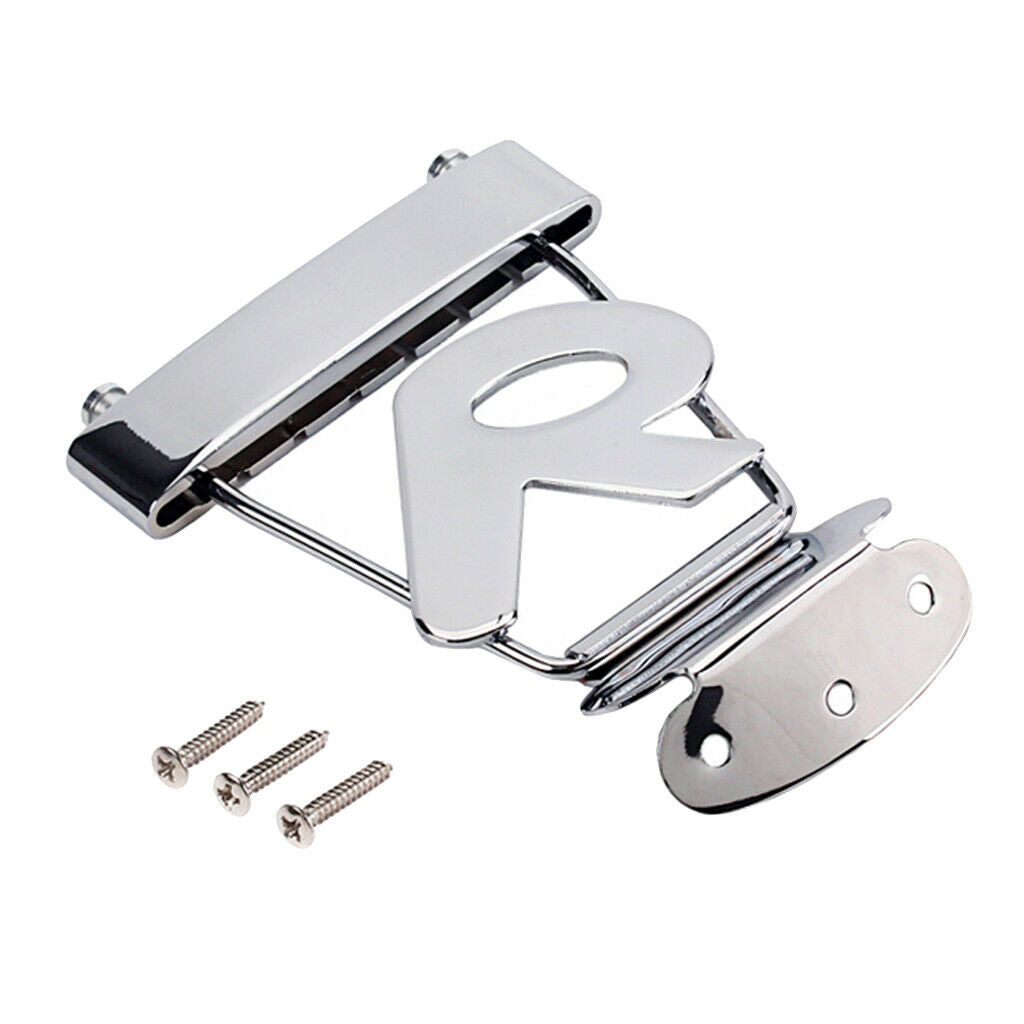 6-String Guitar R Trapeze Tailpiece for Archtop Jazz Guitar Bass Guitar Bridge