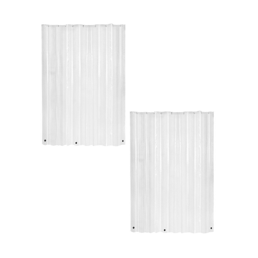 72x80inch PEVA Clear Shower Curtain Liners Waterproof Polyester Bath Screen,Rust