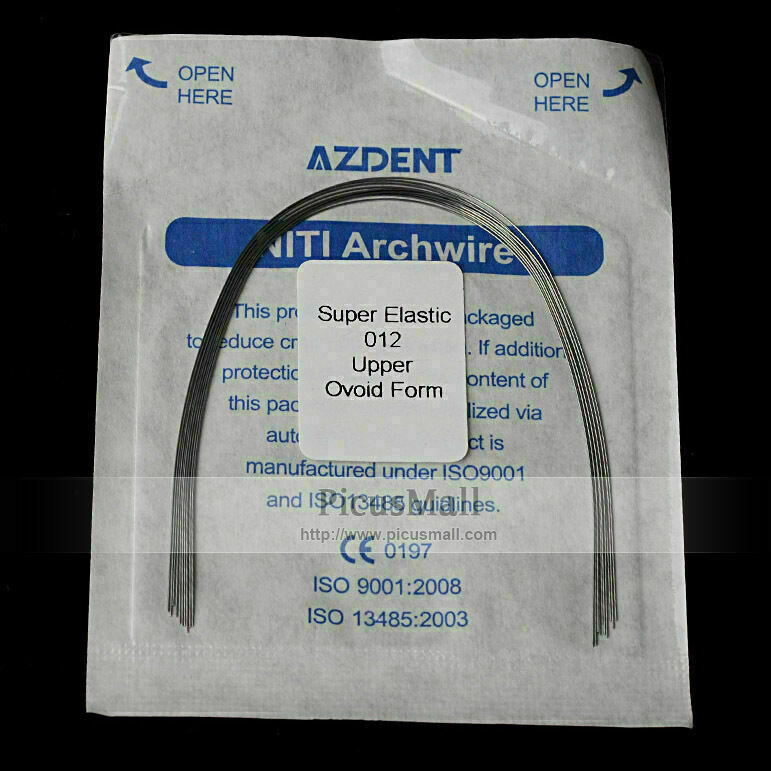 200 X Dental Orthodontic Round Arch Wires Super Elastic NITI Ovoid Form AZDENT